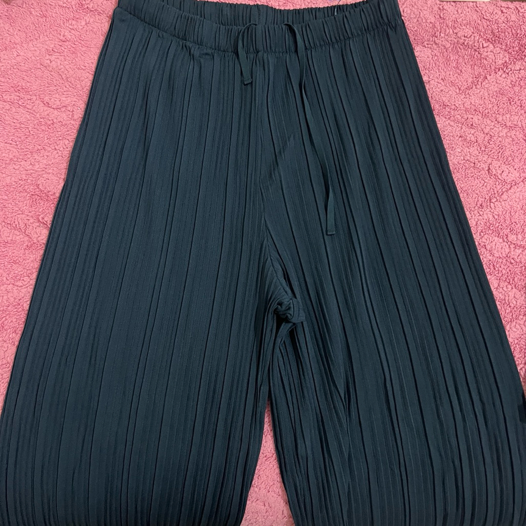 uniqlo plisket pants navy