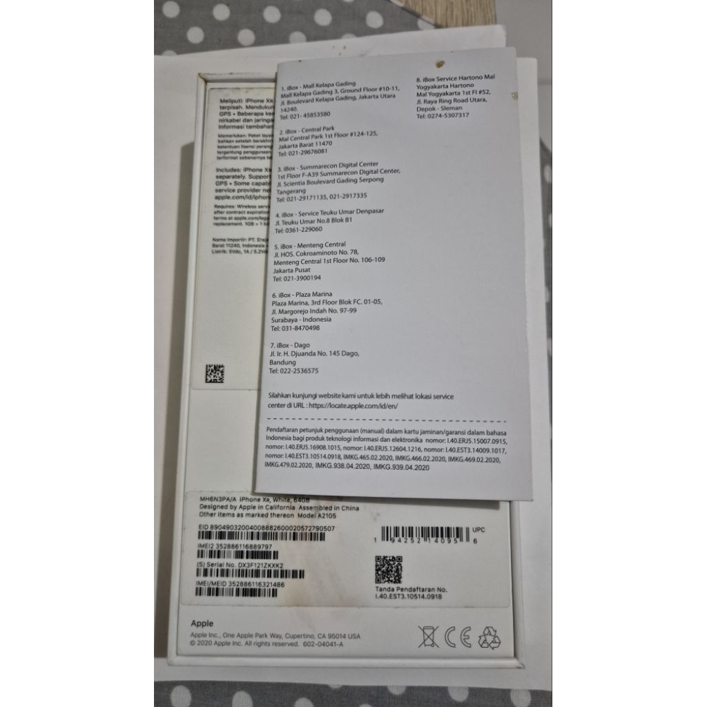 Iphone XR ibox mantabbb