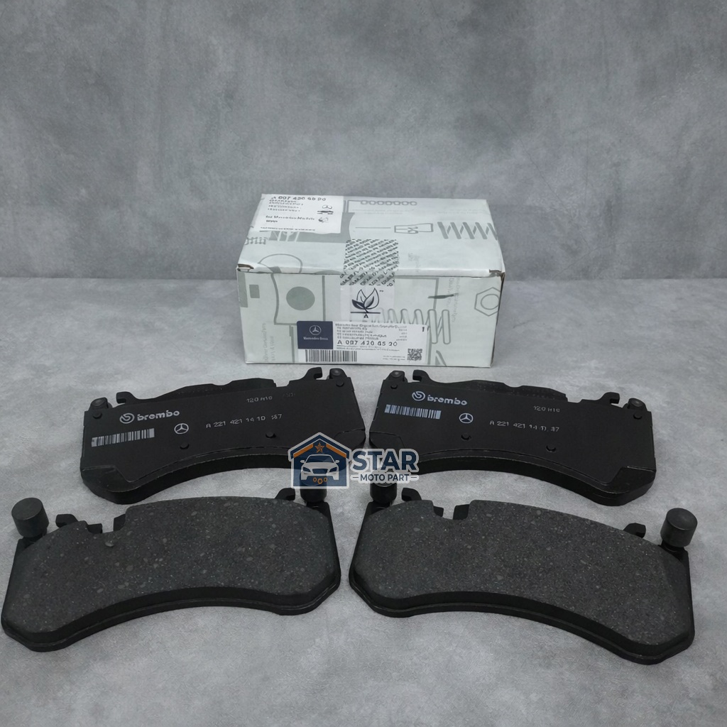A0074206520 KAMPAS REM DEPAN MERCEDES W212 W218 CLS63 E63 C63 AMG ORIGINAL MERCY / FRONT BRAKE PAD W