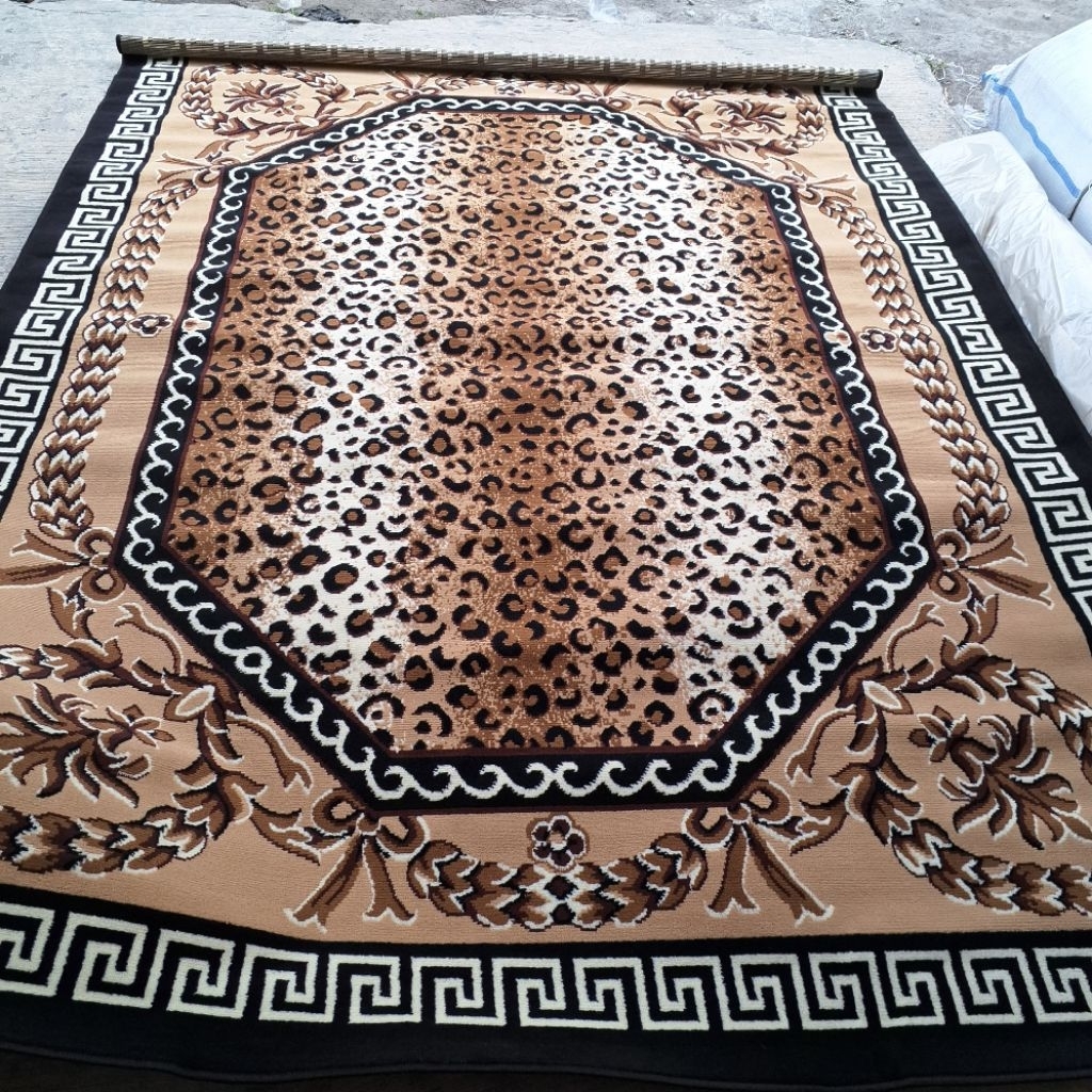 Karpet Ambal EXOTIC AFRICA 230x310cm Permadani corak sosok hewan safari wildlife ntutul loreng kulit