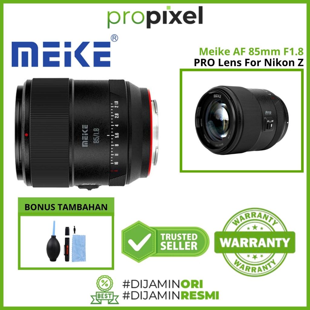 Meike AF 85mm f1.8 Pro STM for Nikon Z Mount Fullframe Lens Meike 85 mm f/1.8 Pro Garansi Resmi