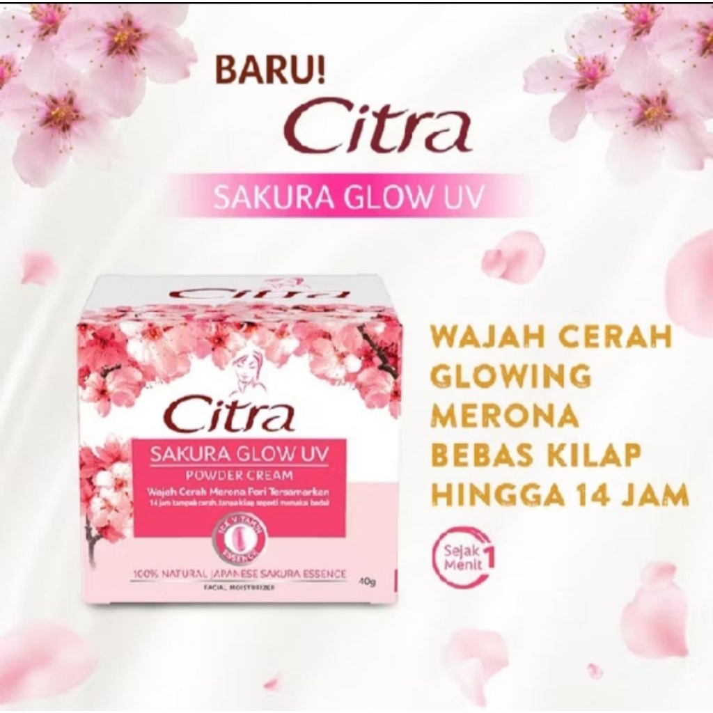 CITRA SAKURA GLOW cream pelembab glowing merona 40gr BPOM