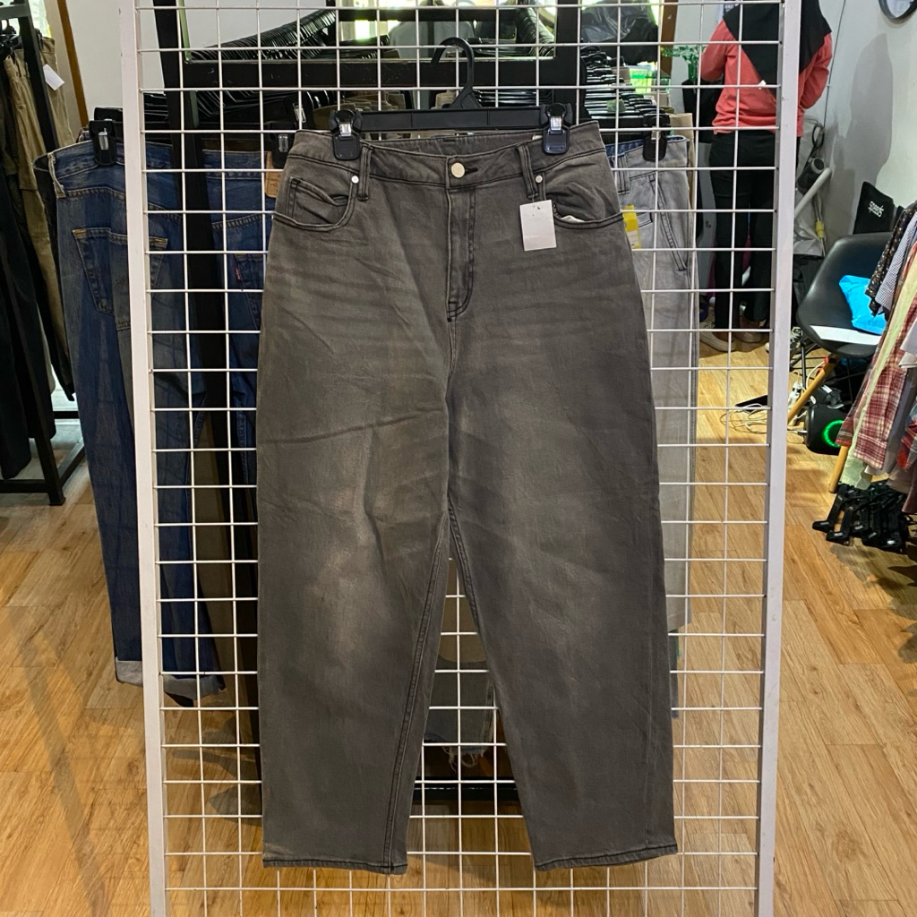 Opaque Clip Denim Pants