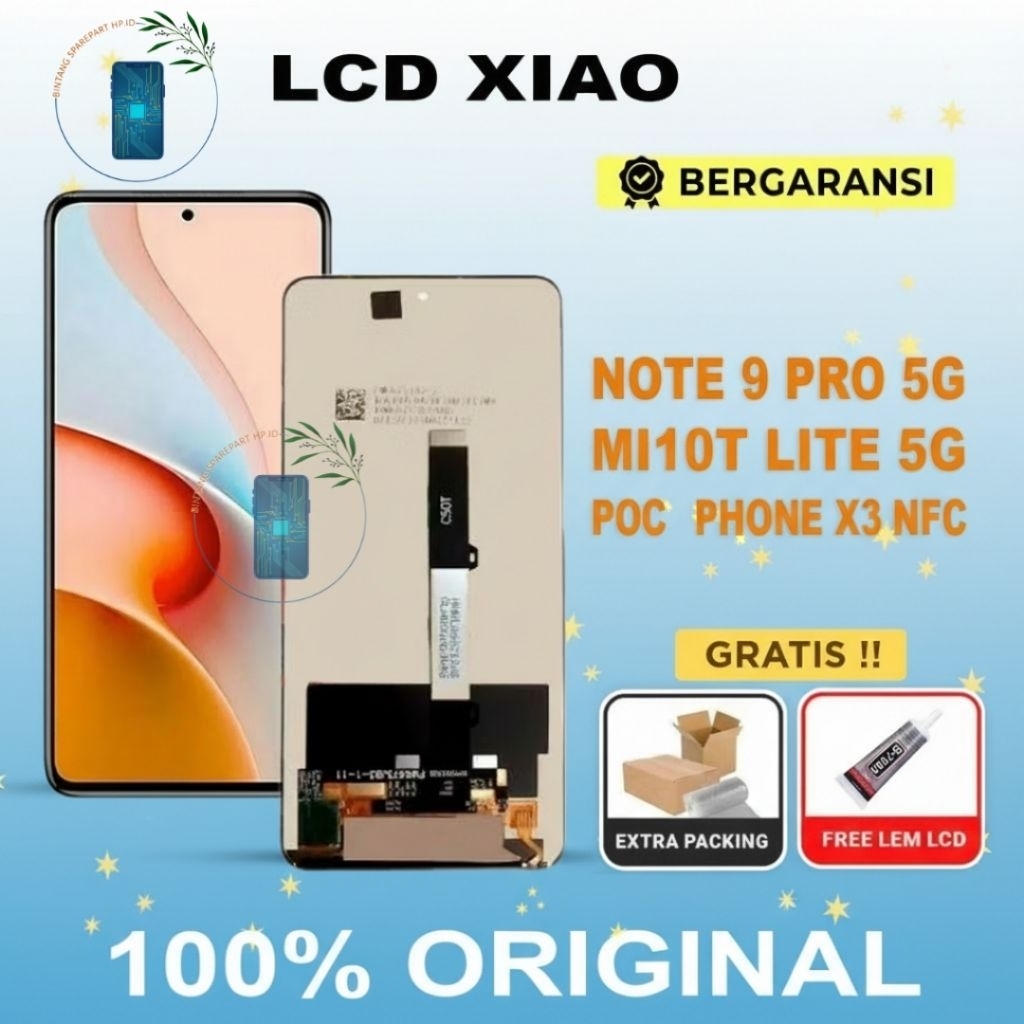LCD XOMI REDMI NOTE 9 PRO 5G / MI10T LITE 5G / MI11T LITE 5G / PCO X3 NFC / X3 PRO FULLSET TOUCHSCRE