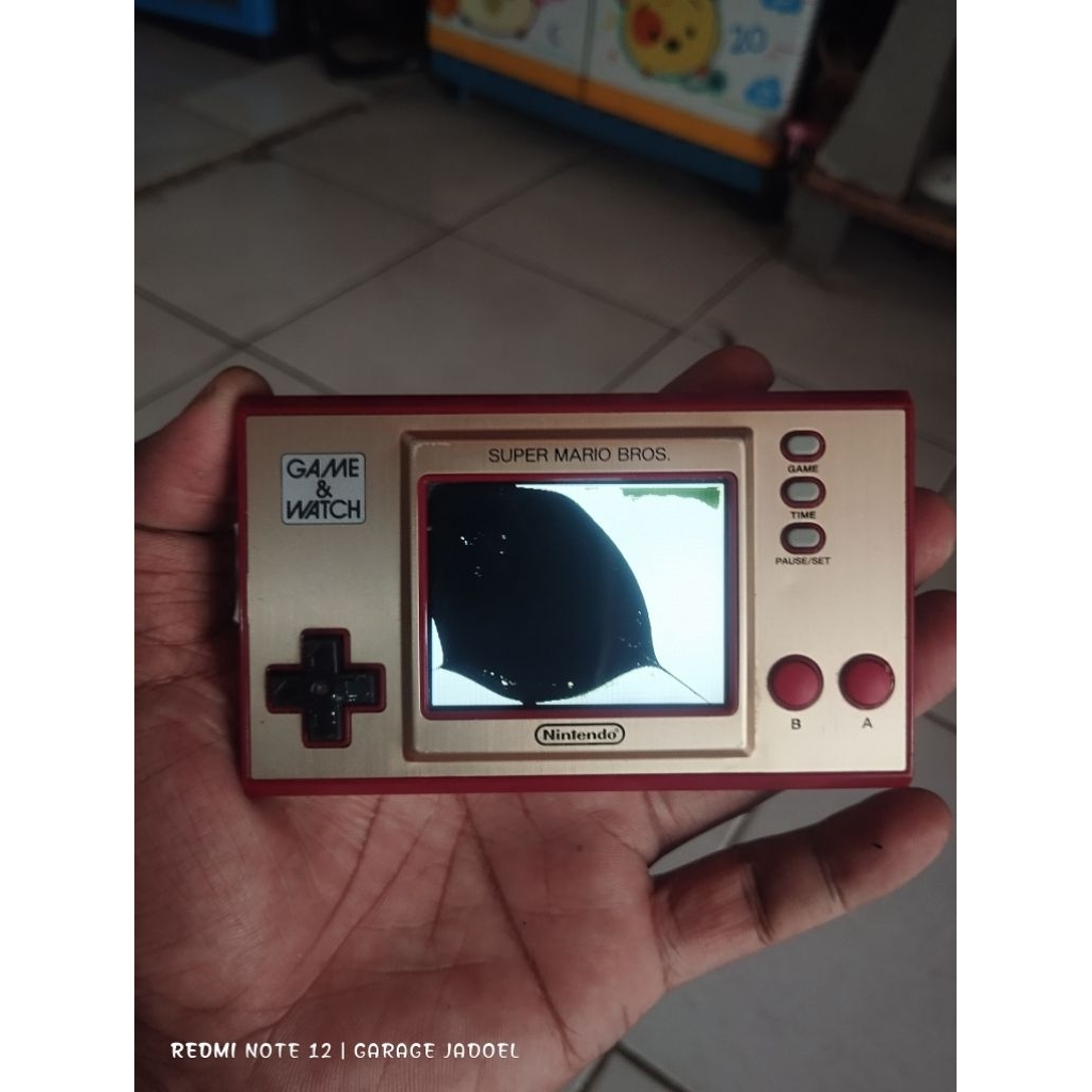 new game and watch nintendo super mario bross rusak