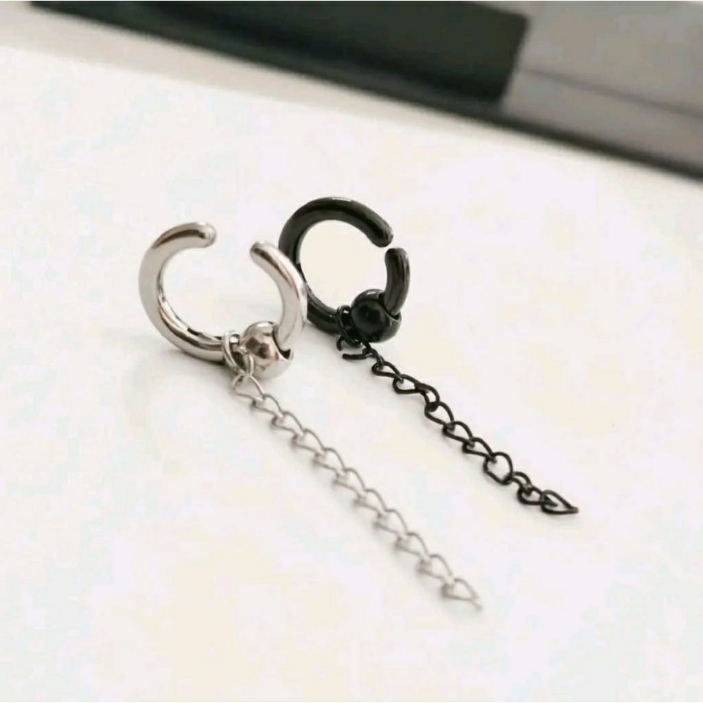 1pcs AnTing Jepit Bola Rantai Pria dan Wanita