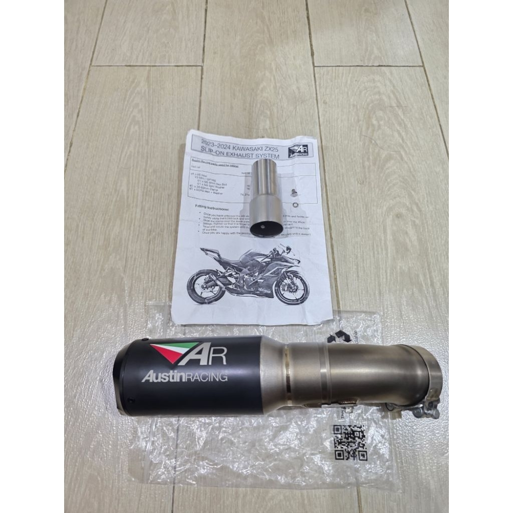Kenalpot Austin Racing GP1RS Slip On For ZX25R/ZX25RR/ZX4RR 2023 Up Original item