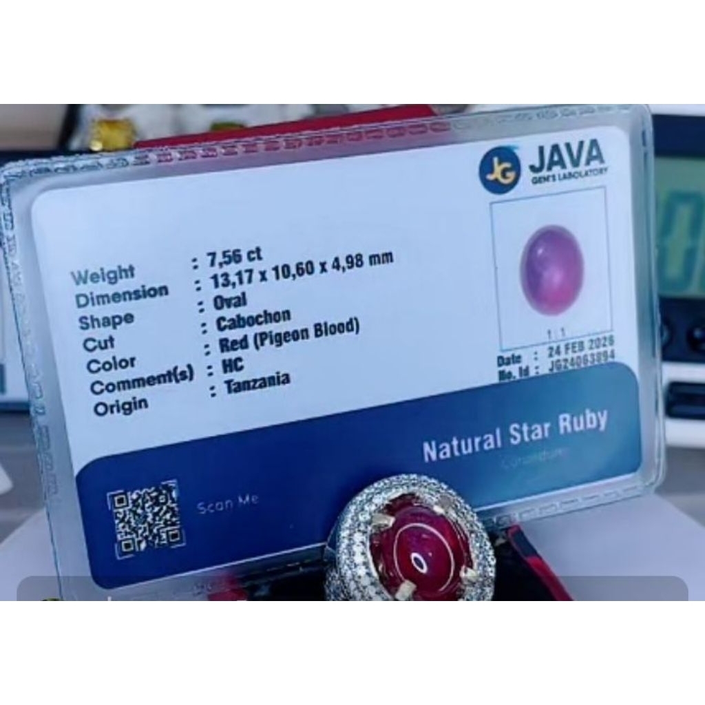 ruby star pigeon blood