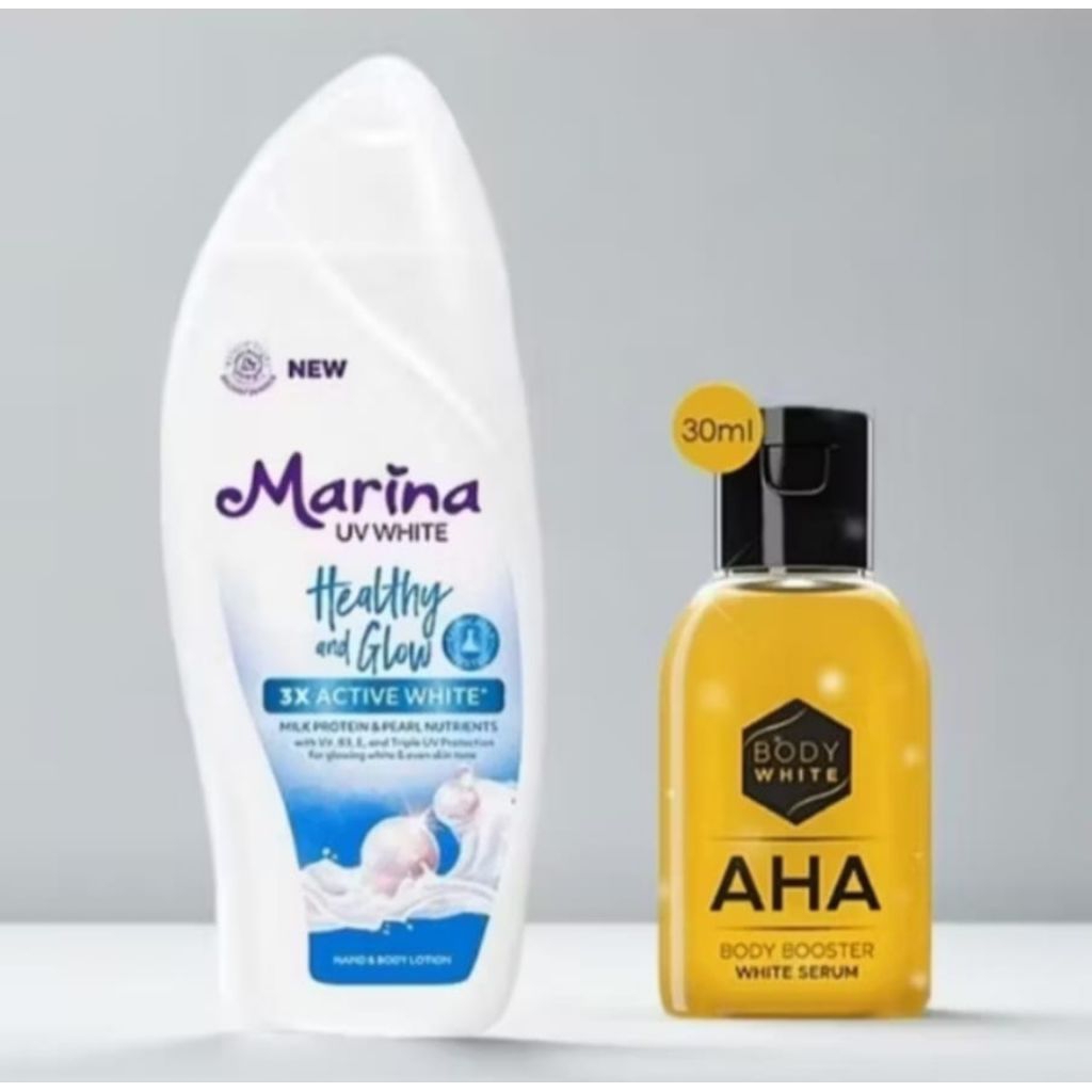 Mimi White AHA Booster Serum + Marina Handbody