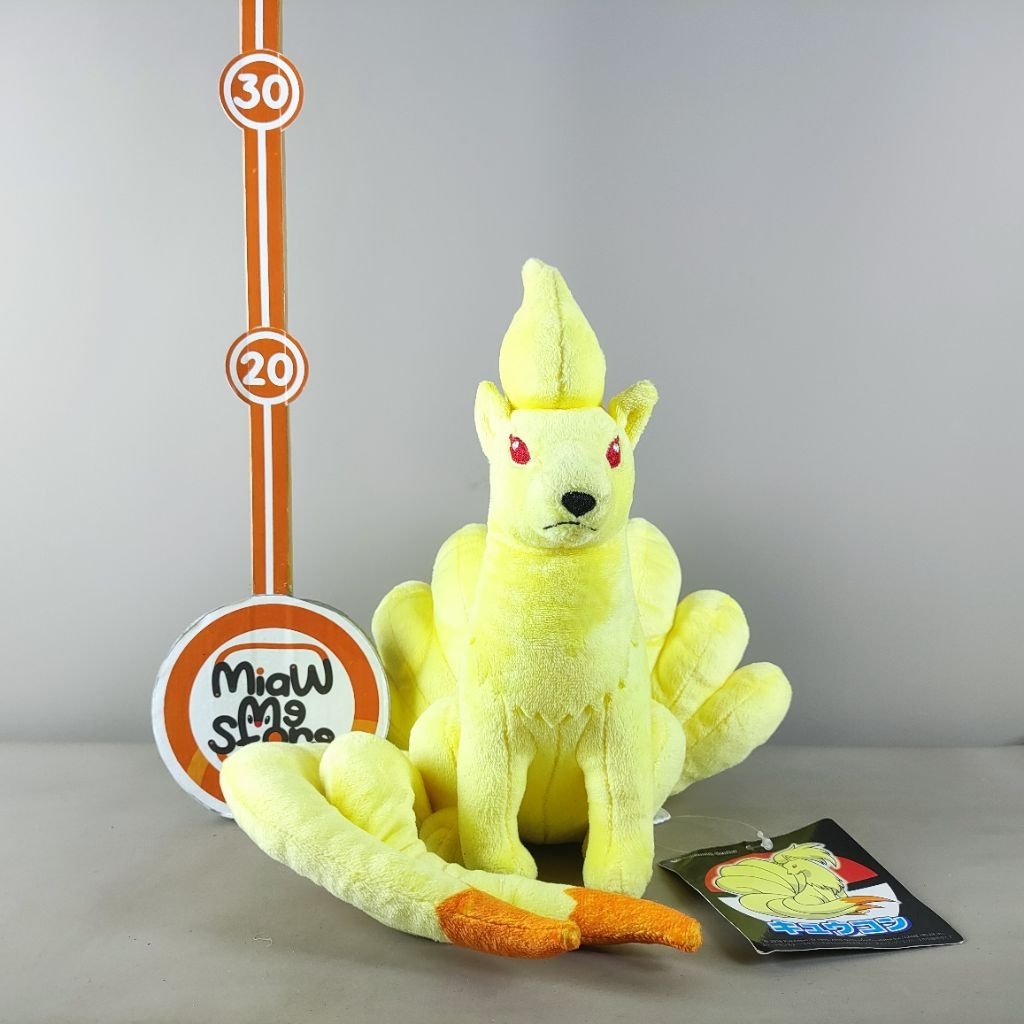 Boneka Pokemon Ninetales Rubah Ekor 9 Original Pokemon Center New Tag Plush