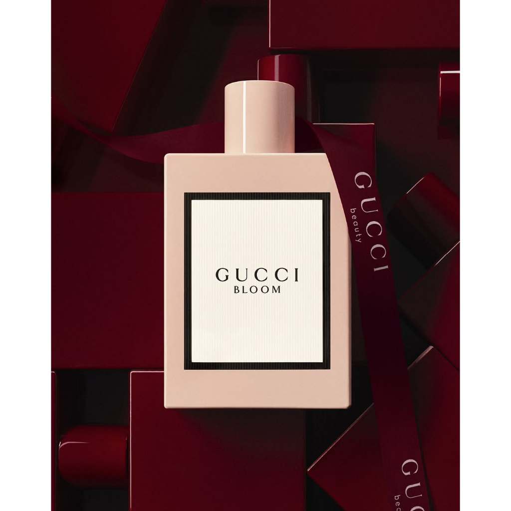 BOTOL BEKAS PARFUM GUCCI BLOOM PINK e 100 ml ORIGINAL & KARDUS PACKAGING