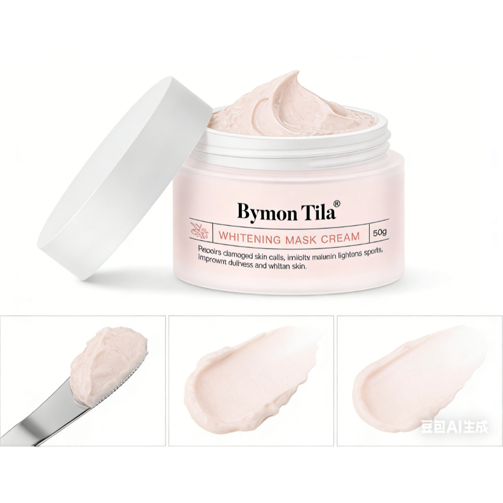 Bymon Tila Whitening Mask Cream 50g - Kulit Sehat, Anti Iritasi, Formula Ringan