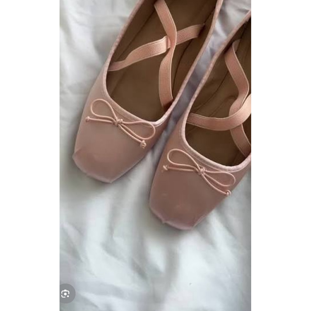 Rita Ora Primark Ballet Flats shoes Round Toe Elastic Straps