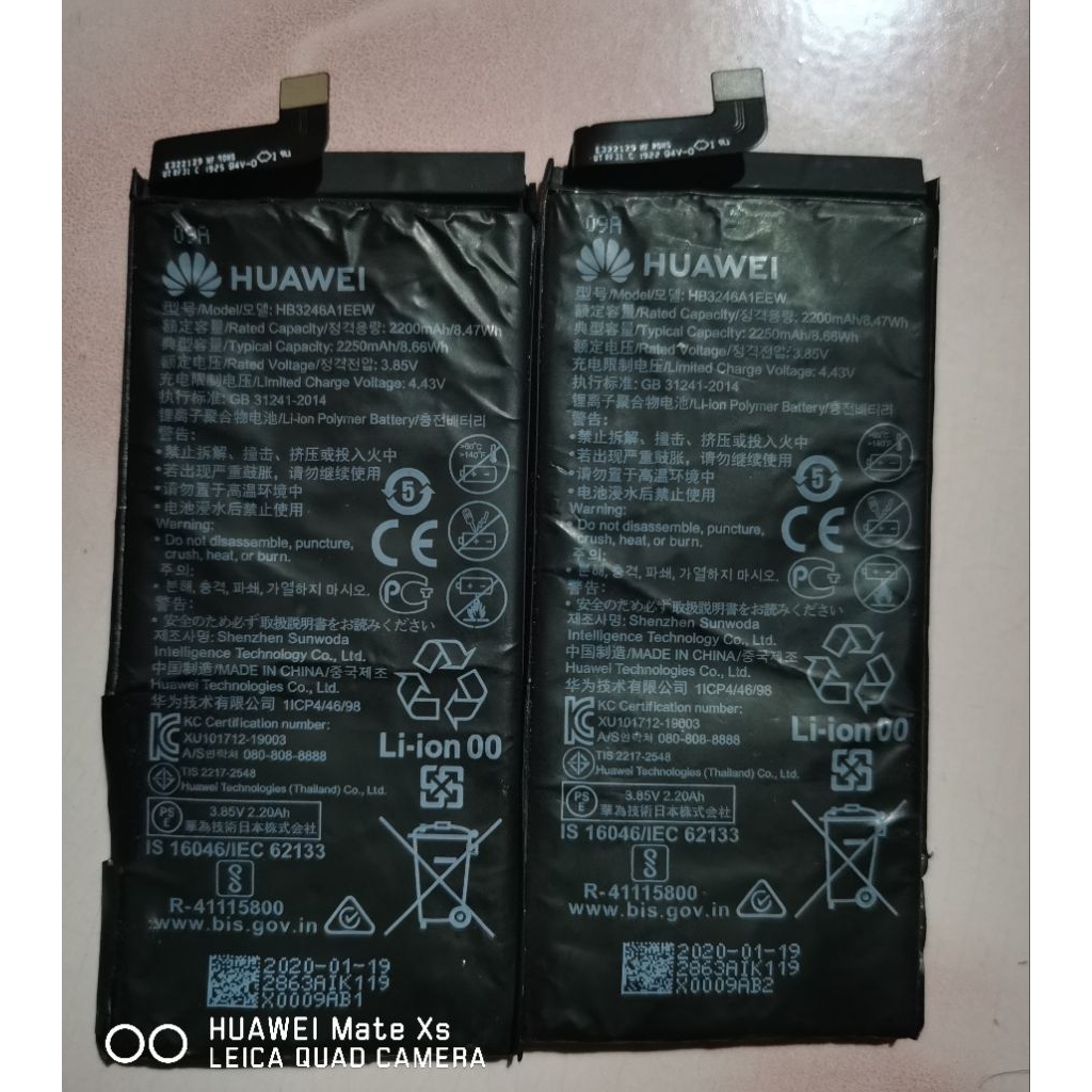 baterai huawei mate xs ori bawaan HP nya.