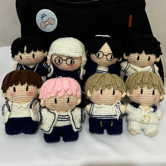 TREASURE Crochet Doll Keychain | Treasure Amigurumi Keychain | Chibi Crochet Keychain | Gantungan Ku