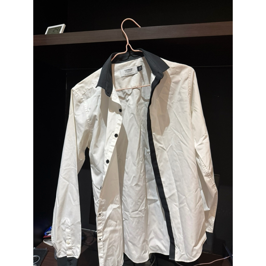 TOP MAN KEMEJA PUTIH SIZE S, ASLI. PRELOVED