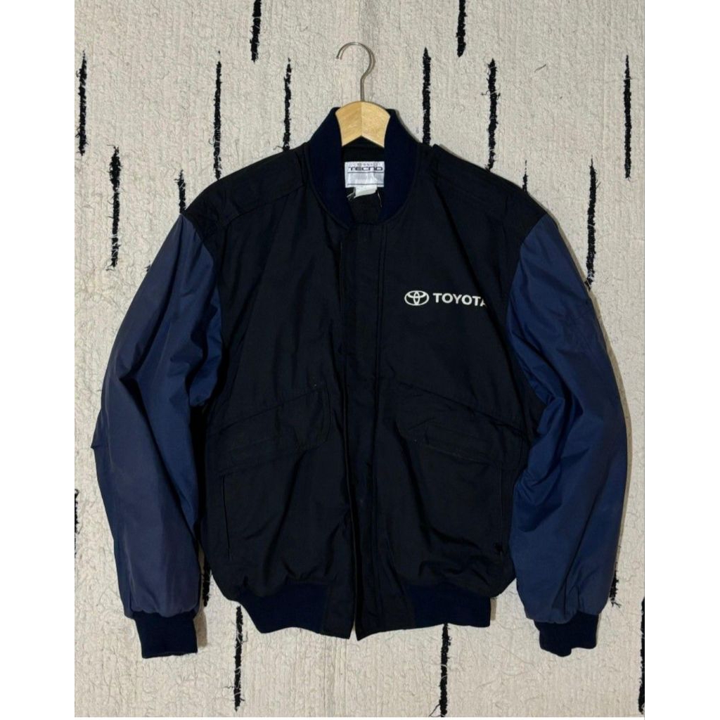 Jaket Racing Toyota Tecno Black Navy