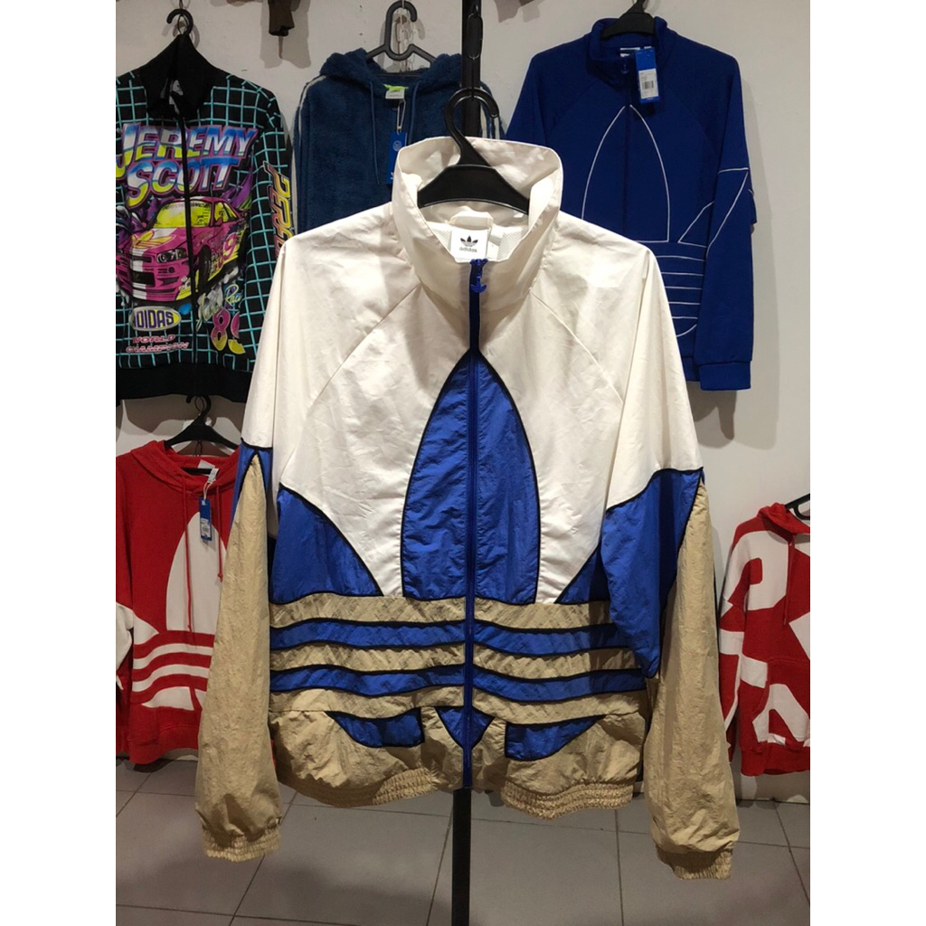 Windbreaker Jacket adidas big logo trefoil tretone
