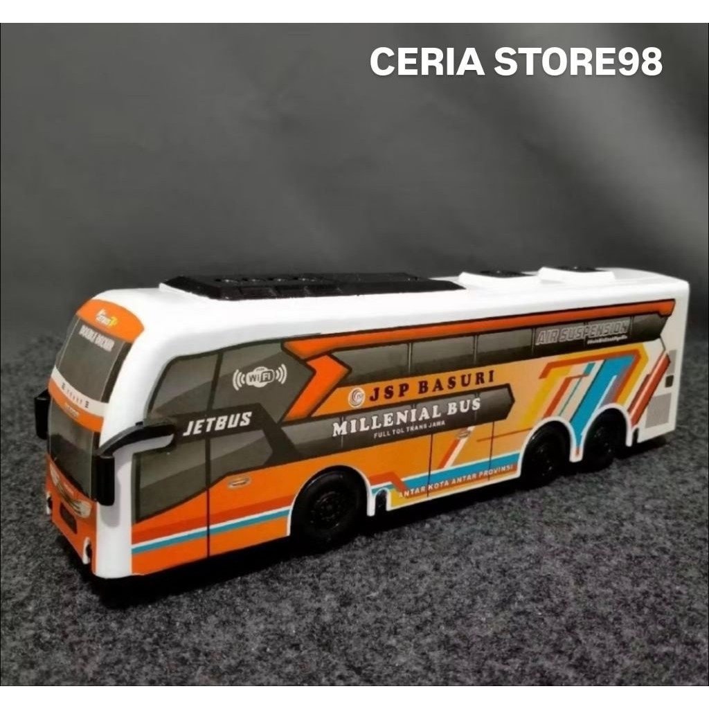 NEW VIRAL | MAINAN BUS TELOLET BASURI LAMPU DAN LAGU/ BUS BASURI TELOLET VIRAL SNI