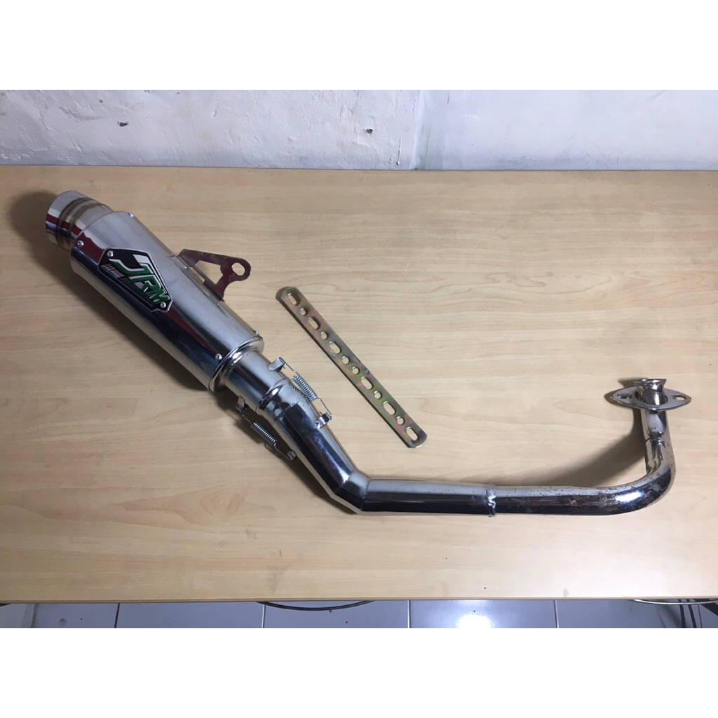 Knalpot Racing Jrm  set Bracket Untuk Motor All Matic Mio, Spin, Beat, Vario dll