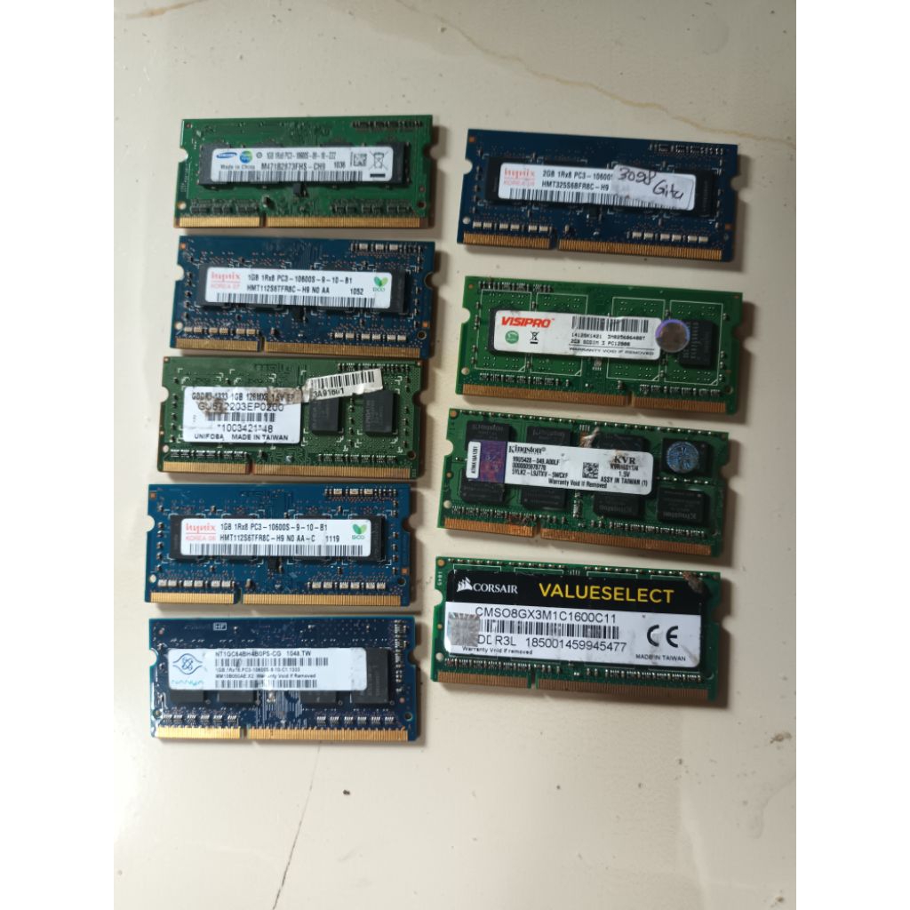 ram memory sodim laptop ddr3 1gb 2gb 4gb tested