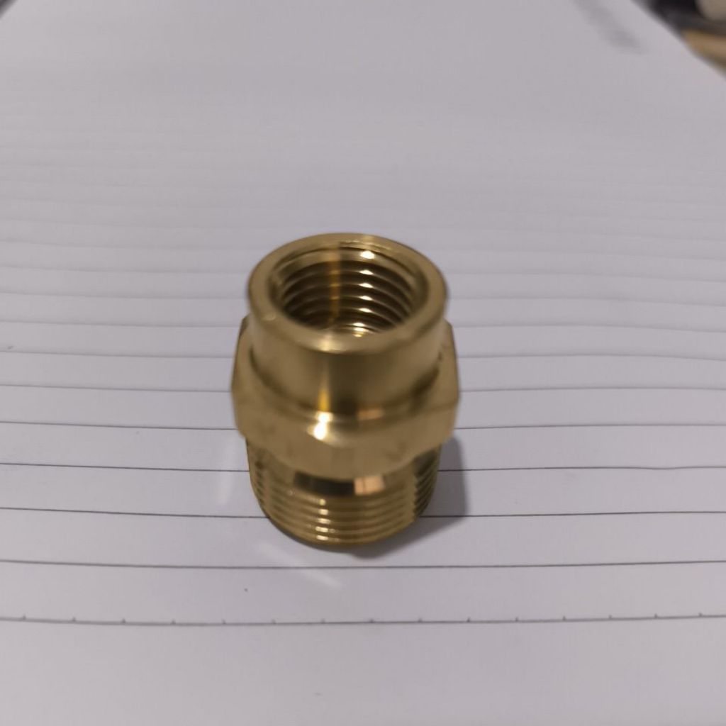 nepel sambungan drat dalam m14-drat luar m22*15