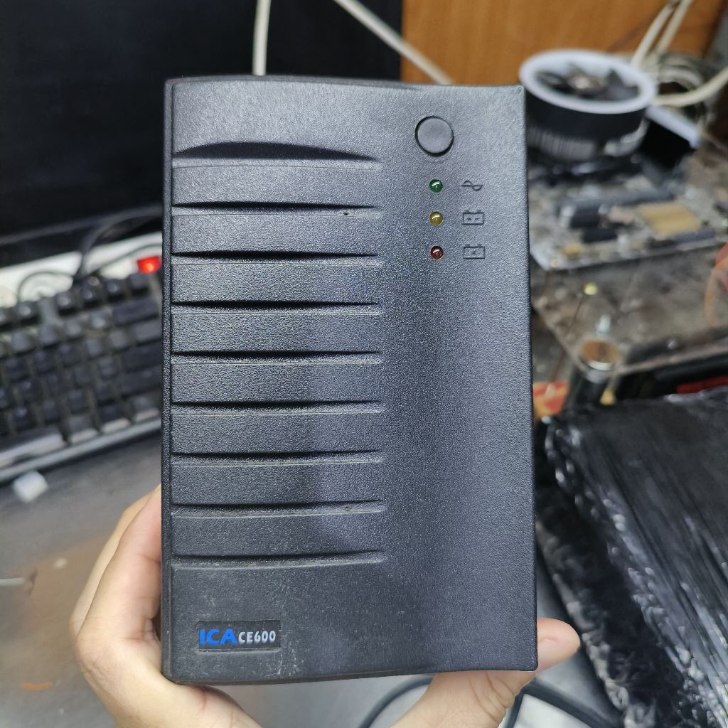 ups ica ce600 600va 600w uninterruptible power supply #bekas