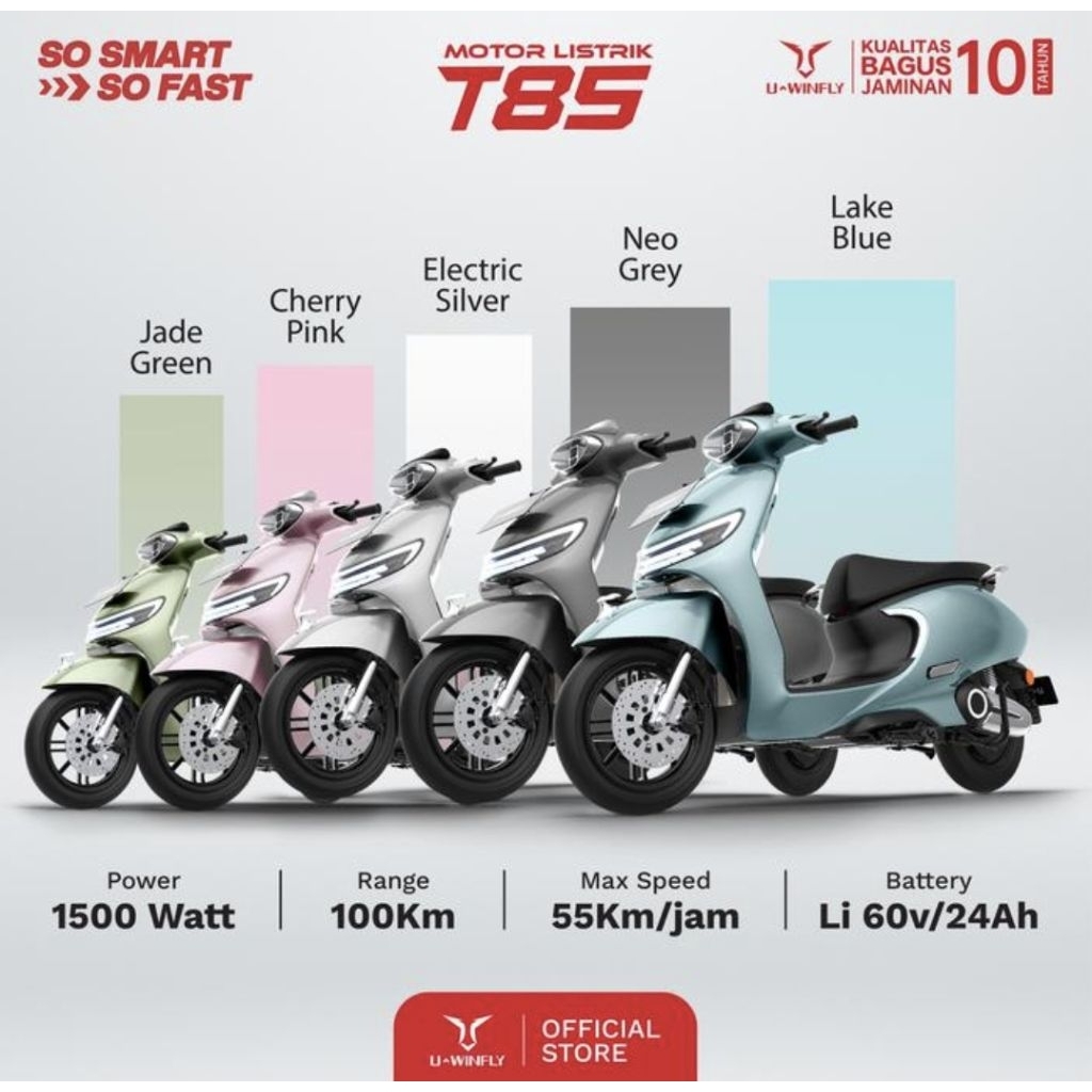 U Winfly T85 Motor Listrik