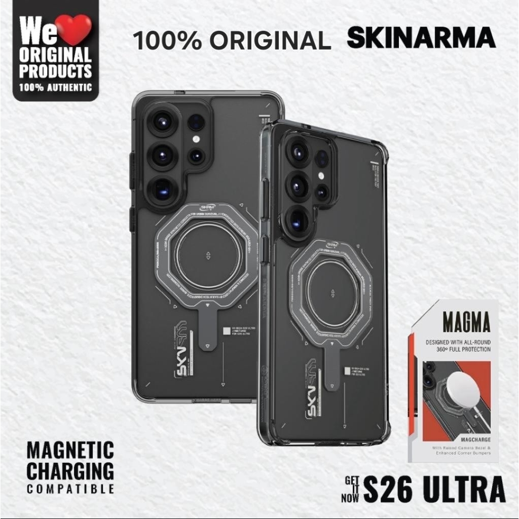 Casing For Samsung Galaxy S26 Ultra - Skinarma Magma Magsafe Compatible Case Compatible - 100% Origi