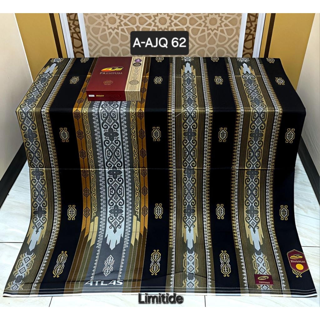 SARUNG ATLAS 790 JACQUARD SONGKET GOLD