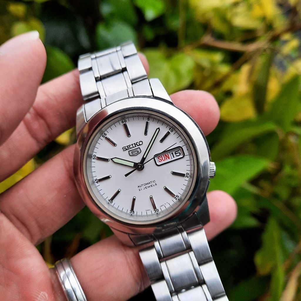 Seiko 5 Automatic SNKE49K1 White Putih SNKE49 7S26-02W0