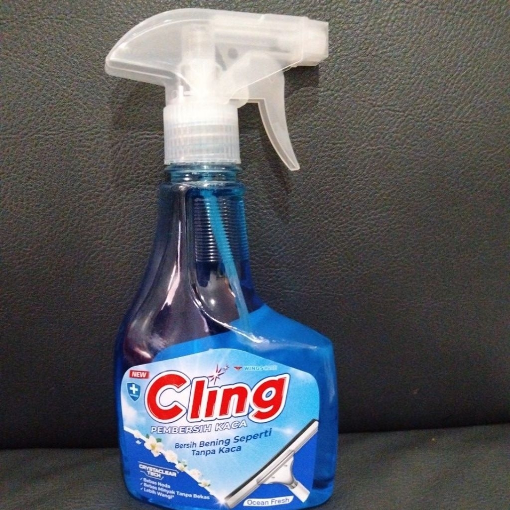 Cling pembersih kaca 440ml botol spray