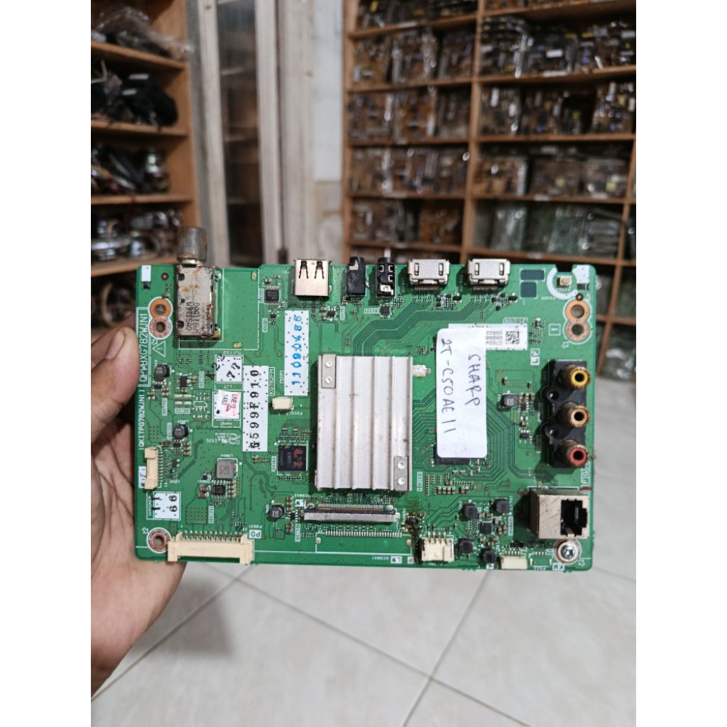 MB MOBO MAINBOARD MODULE MESIN TV SHARP 2T-C50AE1I 2T-C50AEII