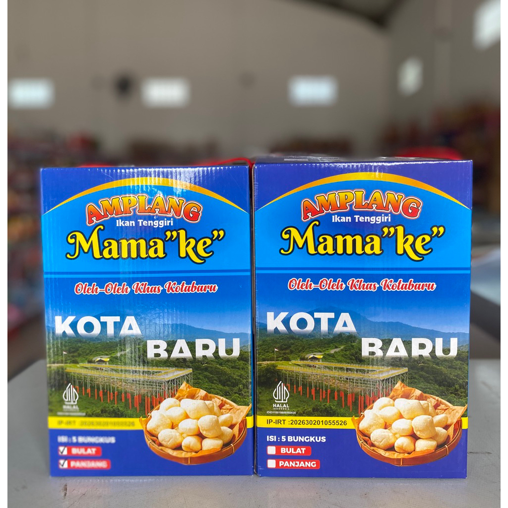 Amplang Ikan Tenggiri Mama”ke” / amplang khas kotabaru isi 5 bungkus