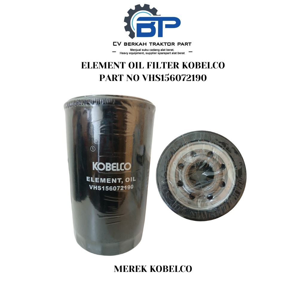 ELEMENT OIL FILTER KOBELCO PART NO VHS156072190