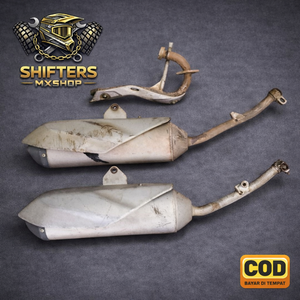 KNALPOT ORIGINAL KLX BF COPOTAN MOTOR