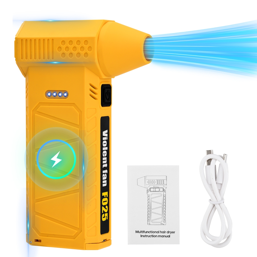 BoLTIX—Mini 8400mAH Violent Fan Portabel Jet Fan Turbo/Mini Turbo Jet Fan Car Computer Cleaning Turb