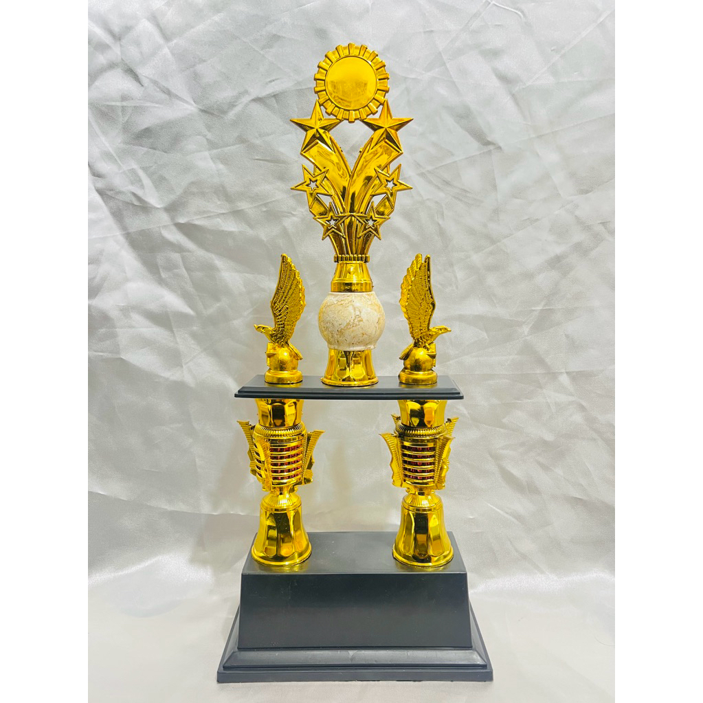 Piala Kaki 2 Tatakan Hitam - Piala KAKI 2 Marmer - Piala Pagoda