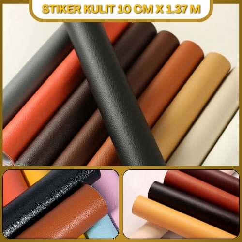 Stiker Kulit Sintetis Untuk Tambal Tempel Jok Motor Robek Tambal Kursi Bangku Berlobang Serbaguna