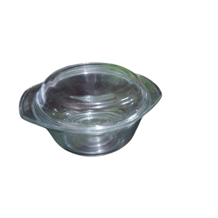 [2pcs] Mangkok Kaca Bening Tutup Kaca Bening | Mangkok Kaca Kecil Bening Tutup Kaca Bening | Mangkok