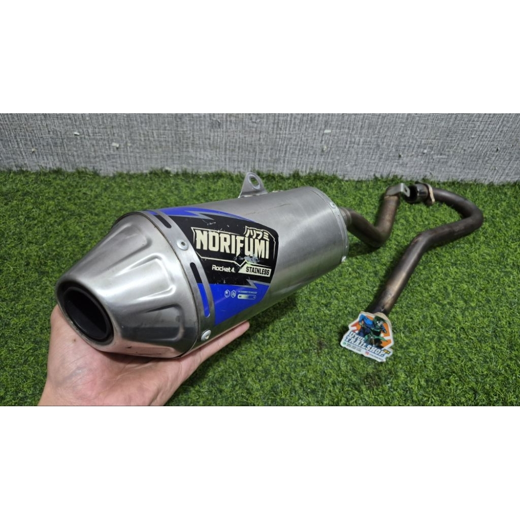 KNALPOT NORIFUMI ROCKET 4 CRF 150 ORIGINAL SECOND STAINLESS