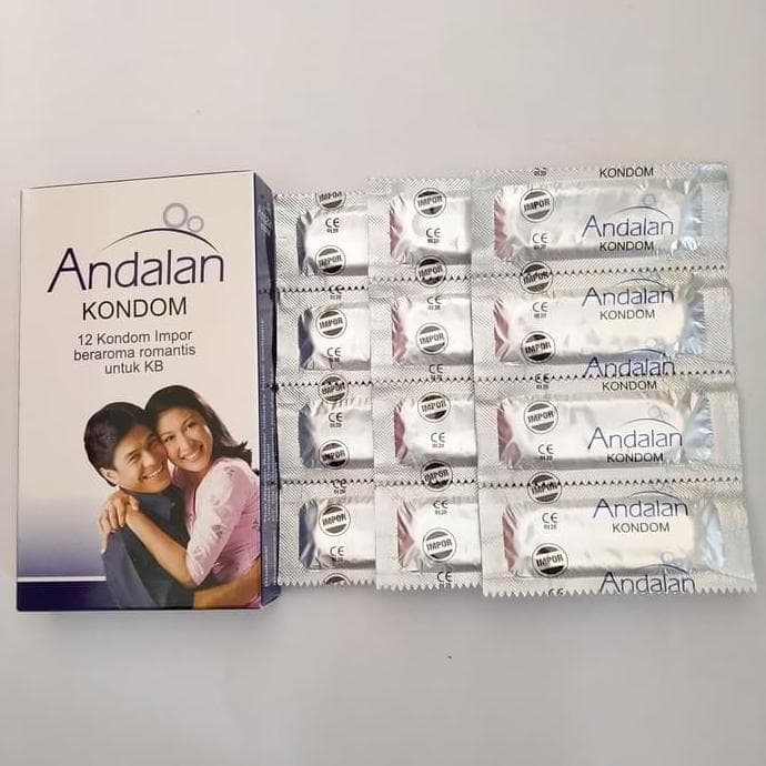 Kondom Andalan 12 Pcs Dan 3 Pcs - Tipis, Aroma Romantis, Privasi Aman
