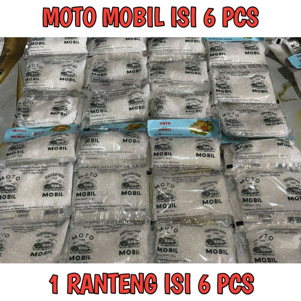 (COD) MOTO MOBIL 50 gr SATU RANTENG ISI 6 PCS LANGSUNG DIKIRIM