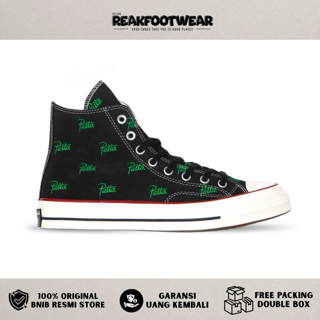 Converse Chuck 70 Hi Patta Mini Logo Pack Black 100% Authentic - A13857C