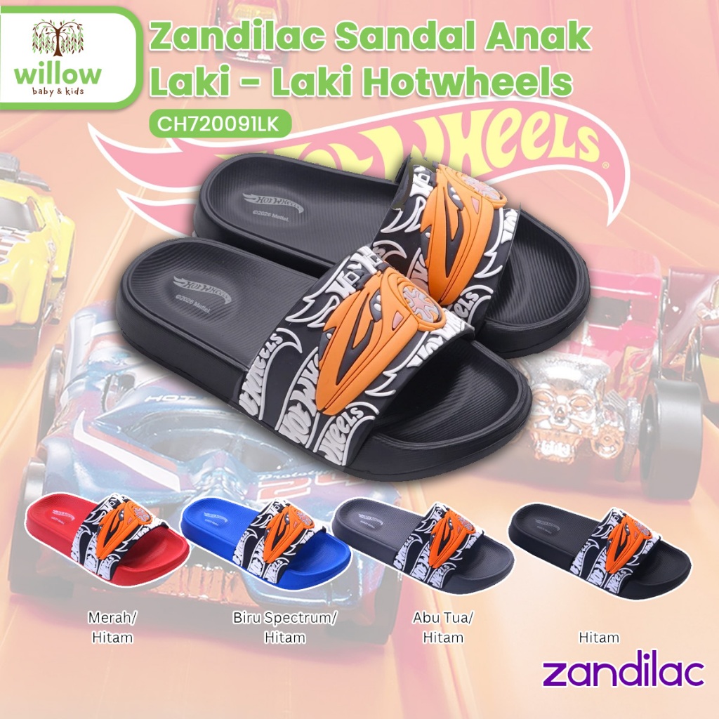Sandal Jepit Anak - Zandilac Hotwheels Series