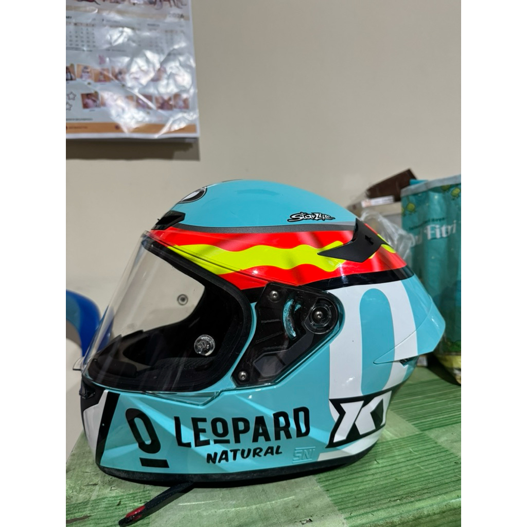 KYT LEOPARD HELM FULL FACE ORIGINAL PRELOVED