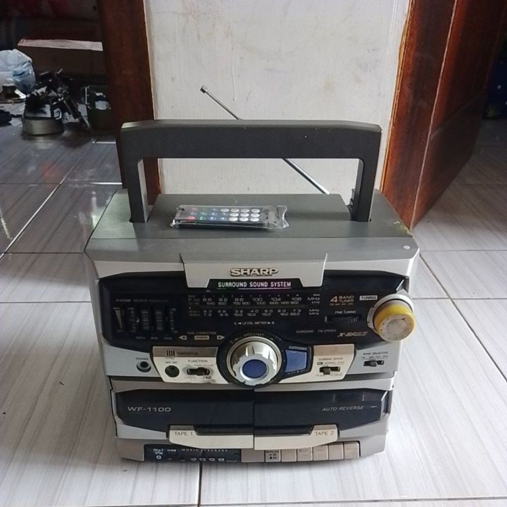 Head Unit Tape compo Sharp Simba BLUETOOTH Tanpa Salon