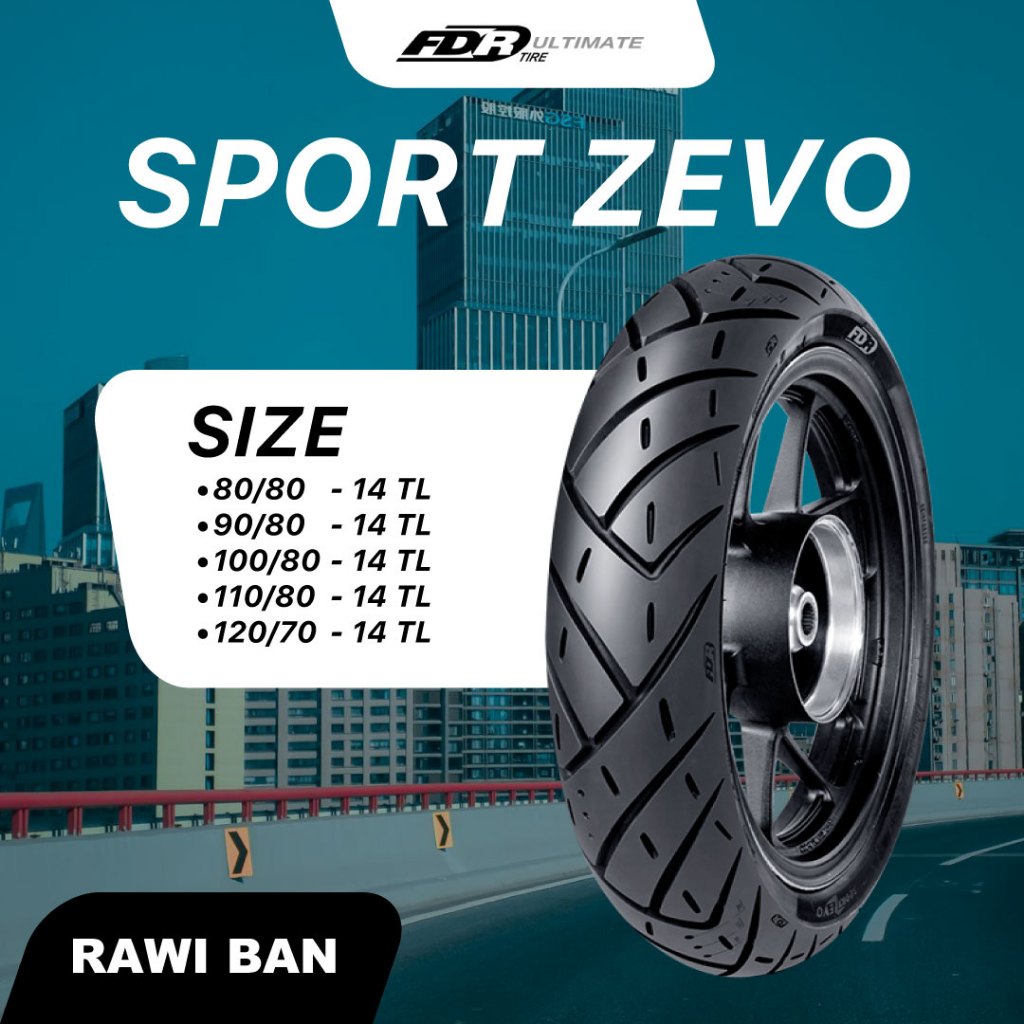 Ban FDR Ultimate Sport Zevo Ring 12 – Ban Motor Matic Tubeless (TL)