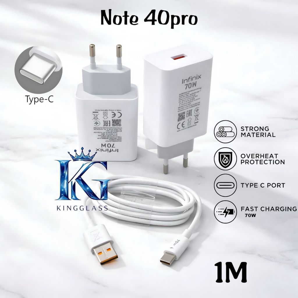 Charger 70W Type C Copotan Infinix Note 40 Pro All Around Super Fast Charging U700XEA (SMOLL)