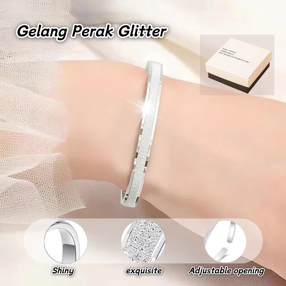 Gelang Perak 999Asli Starry Sky Simple Elegan Perhiasan Wanita Hadiah Ulang Tahun & Valentine
